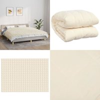 Gewichtsdecke Hellcreme 155x220 cm 7 kg Stoff - Gewichtsdecke - Schlafhilfe - Decke - Kuscheldecke - Stressabbau - Home & Living Gewichtsdecke Hellcreme 155x220 cm 7 kg Stoff - Gewichtsdecke - Schlafhilfe - Decke - Kuscheldecke - Stressabbau - Home & Living von VIDAXL