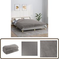 Gewichtsdecke mit Bezug Grau 200x220 cm 9 kg Stoff - Gewichtsdecke - Schlafdecke - Bettdecke - Daunendecke - Schlafen von VIDAXL
