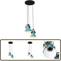 Vidaxl - Hängelampe 25 w Blau 30x30x100 cm E27 - Industrielampen - Hängelampe - Deckenleuchte - Metalllampen - Blaue Lampen von VIDAXL