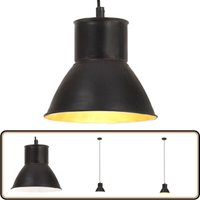Hängelampe 25 w Schwarz Rund 17 cm E27 - Hängelampe - Industrielampen - Schwarze Lampe - Küchenlampe - Wohnzimmereinrichtung von VIDAXL