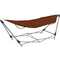 Vidaxl - Hängematte mit Klappbarem Gestell Braun Vidaxl - Hängematte mit Klappbarem Gestell Braun von VIDAXL