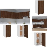 Hängeschrank Braun Eichen-Optik 29,5x31x60 cm Holzwerkstoff - Küchenregal - Aufbewahrungsschrank - Hängeschrank - Wohnwand - Eiche Optik Hängeschrank Braun Eichen-Optik 29,5x31x60 cm Holzwerkstoff - Küchenregal - Aufbewahrungsschrank - Hängeschrank - Wohnwand - Eiche Optik von VIDAXL