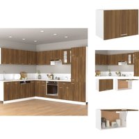Hängeschrank Braun Eichen-Optik 60x31x40 cm Holzwerkstoff - Küchenregal - Aufbewahrungsschrank - Hängeschrank - Küche Organisation - Esszimmer Möbel Hängeschrank Braun Eichen-Optik 60x31x40 cm Holzwerkstoff - Küchenregal - Aufbewahrungsschrank - Hängeschrank - Küche Organisation - Esszimmer Möbel von VIDAXL