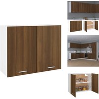 Hängeschrank Braun Eichen-Optik 80x31x60 cm Holzwerkstoff - Küchenregal - Hängeschrank - Holzschrank - Wohnwand - Eiche Optik Hängeschrank Braun Eichen-Optik 80x31x60 cm Holzwerkstoff - Küchenregal - Hängeschrank - Holzschrank - Wohnwand - Eiche Optik von VIDAXL