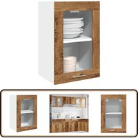 Hängeschrank Glas Altholz-Optik 40x31x60 cm Holzwerkstoff - Vidaxl von VIDAXL