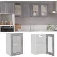 Hängeschrank Lyon Glas Grau Sonoma 40x31x60 cm Holzwerkstoff Vidaxl Hängeschrank Lyon Glas Grau Sonoma 40x31x60 cm Holzwerkstoff Vidaxl von VIDAXL