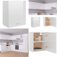 Hängeschrank Hochglanz-Weiß 50x31x60 cm Holzwerkstoff - Küchenregal - Hängeschrank - Weißer Schrank - Holzschrank - Wohnwand Regal - Home & Living Hängeschrank Hochglanz-Weiß 50x31x60 cm Holzwerkstoff - Küchenregal - Hängeschrank - Weißer Schrank - Holzschrank - Wohnwand Regal - Home & Living von VIDAXL