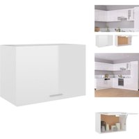 Hängeschrank Hochglanz-Weiß 60x31x40 cm Holzwerkstoff - Küchenregal - Hängeschrank - Weißer Schrank - Holzschrank - Wohnwand Hängeschrank Hochglanz-Weiß 60x31x40 cm Holzwerkstoff - Küchenregal - Hängeschrank - Weißer Schrank - Holzschrank - Wohnwand von VIDAXL