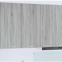 Hängeschrank mit Tür Riga Grau Sonoma und Weiß 50 x 31 x 100 cm vidaXL von VIDAXL