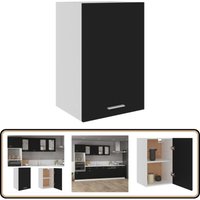 Hängeschrank Schwarz 39,5x31x60 cm Holzwerkstoff - Küchenregal - Hängeschrank - Holzschrank - Schwarz - Regal Hängeschrank Schwarz 39,5x31x60 cm Holzwerkstoff - Küchenregal - Hängeschrank - Holzschrank - Schwarz - Regal von VIDAXL