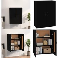 Vidaxl - Hängeschrank Schwarz 69,5x32,5x90 cm - Wandregal - Aufbewahrungsschrank - Schwarzer Schrank - Wohnzimmerdeko - Garderobe - Home & Living Vidaxl - Hängeschrank Schwarz 69,5x32,5x90 cm - Wandregal - Aufbewahrungsschrank - Schwarzer Schrank - Wohnzimmerdeko - Garderobe - Home & Living von VIDAXL