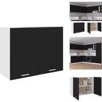 Vidaxl - Hängeschrank Schwarz 80x31x60 cm Holzwerkstoff - Küchenschränke - Hängeschrank - Schwarz - Holzschrank - Schubladen Vidaxl - Hängeschrank Schwarz 80x31x60 cm Holzwerkstoff - Küchenschränke - Hängeschrank - Schwarz - Holzschrank - Schubladen von VIDAXL