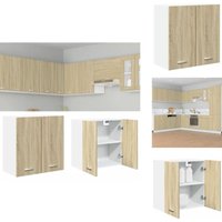 Hängeschrank Sonoma-Eiche 60x31x60 cm Holzwerkstoff - Hängeschrank - Küchenregal - Wandregal - Wohnraumorganisation - Holzschrank Hängeschrank Sonoma-Eiche 60x31x60 cm Holzwerkstoff - Hängeschrank - Küchenregal - Wandregal - Wohnraumorganisation - Holzschrank von VIDAXL