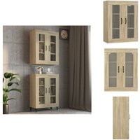 Hängeschrank Sonoma-Eiche 69,5x34x90 cm - Hängeschrank - Wandregal - Stauraum - Wohnraumorganisation - Sonomaleeich Holz Hängeschrank Sonoma-Eiche 69,5x34x90 cm - Hängeschrank - Wandregal - Stauraum - Wohnraumorganisation - Sonomaleeich Holz von VIDAXL