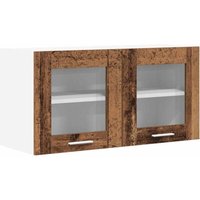 Hängeschrank mit Tür Riga Altes Holz und Weiß 80 x 31 x 40 cm vidaXL von VIDAXL