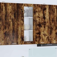 Hängeschrank mit Tür Riga Geräucherte Eiche 40 x 31 x 100 cm vidaXL von VIDAXL