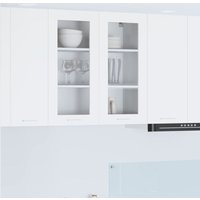 Hängeschrank mit Tür Riga Weiß 80 x 31 x 80 cm Holzwerkstoff vidaXL von VIDAXL