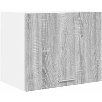 Hängeschrank mit Tür Riga Grau Sonoma und Weiß 50 x 31 x 40 cm vidaXL von VIDAXL