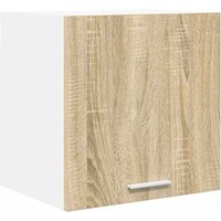Hängeschrank mit Tür Riga Sonoma-Eiche und Weiß 40 x 31 x 40 cm vidaXL von VIDAXL