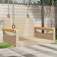 Vidaxl - Hängesessel Beige 63x62x40 cm Poly Rattan 302410 von VIDAXL