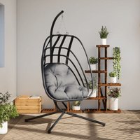 Hängesessel Ei-Design mit Ständer Anthrazit Stahl Vidaxl 845283 Hängesessel Ei-Design mit Ständer Anthrazit Stahl Vidaxl 845283 von VIDAXL