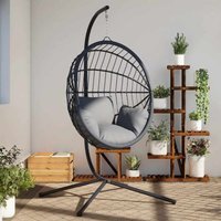 Vidaxl - Hängesessel-Gestell Anthrazit Stahl 498904 von VIDAXL
