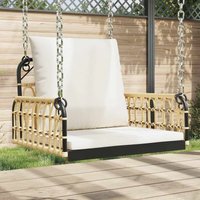 Vidaxl - Hängestuhl mit Kissen 63x58x39 cm Poly Rattan und Stahl von VIDAXL