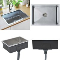 Handgefertigte Küchenspüle Edelstahl - Küchenspüle - Küchenspülen - Home & Living - Silber Handgefertigte Küchenspüle Edelstahl - Küchenspüle - Küchenspülen - Home & Living - Silber von VIDAXL
