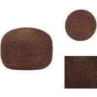 Vidaxl - Handgefertigter Sitzpuff Braun 40 x 45 cm Jute - Handgefertigter Sitzsack - Sitzkissen - Jutestoff - Wohnaccessoire - Deko Couchtisch Vidaxl - Handgefertigter Sitzpuff Braun 40 x 45 cm Jute - Handgefertigter Sitzsack - Sitzkissen - Jutestoff - Wohnaccessoire - Deko Couchtisch von VIDAXL