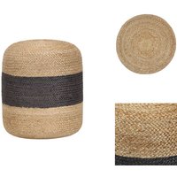 Vidaxl - Handgefertigter Sitzpuff Dunkelgrau 40 x 45 cm Jute - Sitzsack - Pouf - Wohnaccessoire - Deko - Jute Möbel Vidaxl - Handgefertigter Sitzpuff Dunkelgrau 40 x 45 cm Jute - Sitzsack - Pouf - Wohnaccessoire - Deko - Jute Möbel von VIDAXL