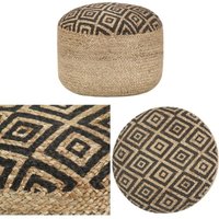 Handgefertigter Sitzpuff Schwarz 45 x 30 cm Jute - Handgefertigter Sitzsack - Jutesitzsack - Pouf - Wohnaccessoire - Deko - Home & Living Handgefertigter Sitzpuff Schwarz 45 x 30 cm Jute - Handgefertigter Sitzsack - Jutesitzsack - Pouf - Wohnaccessoire - Deko - Home & Living von VIDAXL