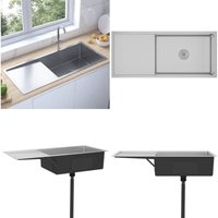 Vidaxl - Handgemachte Einbauspüle Edelstahl - Küchenspüle - Küchenspülen - Home & Living - Silber von VIDAXL