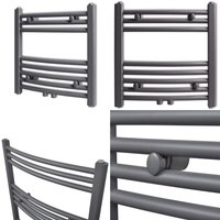 Handtuchheizkörper Warmwasser Gebogen Grau 480x480 mm - Handtuchheizkörper - Handtuchhalter - Home & Living - Grau Handtuchheizkörper Warmwasser Gebogen Grau 480x480 mm - Handtuchheizkörper - Handtuchhalter - Home & Living - Grau von VIDAXL