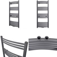 Handtuchheizkörper Warmwasser Gebogen Grau 500x1160 mm - Handtuchheizkörper - Handtuchhalter - Home & Living - Grau Handtuchheizkörper Warmwasser Gebogen Grau 500x1160 mm - Handtuchheizkörper - Handtuchhalter - Home & Living - Grau von VIDAXL