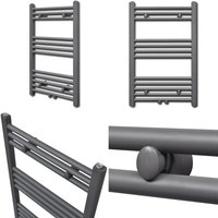 Handtuchheizkörper Warmwasser Gerade Grau 500x764 mm - Handtuchheizkörper - Handtuchhalter - Home & Living - Grau von VIDAXL