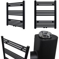 Handtuchheizkörper Warmwasser Gerade Schwarz 600x764 mm - Handtuchheizkörper - Handtuchhalter - Home & Living - Schwarz Handtuchheizkörper Warmwasser Gerade Schwarz 600x764 mm - Handtuchheizkörper - Handtuchhalter - Home & Living - Schwarz von VIDAXL