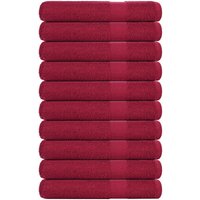 Handtücher 10Stk. Bordeauxrot 100x200cm 360 g/m² 100% Baumwolle - Vidaxl Handtücher 10Stk. Bordeauxrot 100x200cm 360 g/m² 100% Baumwolle - Vidaxl von VIDAXL