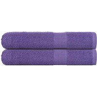 Handtücher 2 Stk. Lila 100x200 cm 360 g/m² 100% Baumwolle Vidaxl von VIDAXL