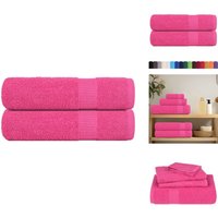 Handtücher 2 Stk. Rosa 50x100 cm 360 g/m² 100% Baumwolle - Handtuch - Handtücher - Badetuch - Gesichtstuch Handtücher 2 Stk. Rosa 50x100 cm 360 g/m² 100% Baumwolle - Handtuch - Handtücher - Badetuch - Gesichtstuch von VIDAXL