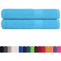 Handtücher 2 Stk. Türkis 100x200 cm 360 g/m² 100% Baumwolle Vidaxl von VIDAXL
