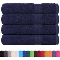 Handtücher 4 Stk. Marineblau 100x200 cm 360 g/m² 100% Baumwolle Vidaxl von VIDAXL