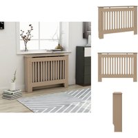 Vidaxl - Heizkörper-Zubehör - Living Heizkörperverkleidung 112x19x81,5 cm mdf - Braun von VIDAXL