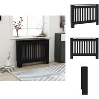 Heizkörper-Zubehör - Living Heizkörperverkleidung Schwarz 112x19x81,5 cm mdf - Schwarz von VIDAXL