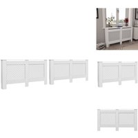 Heizkörper-Zubehör - Living Heizkörperverkleidungen 2 Stk. Weiß 152 x 19 x 81,5 cm mdf - Weiß Heizkörper-Zubehör - Living Heizkörperverkleidungen 2 Stk. Weiß 152 x 19 x 81,5 cm mdf - Weiß von VIDAXL