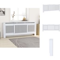 Heizkörper-Zubehör - Living mdf Heizkörperverkleidung Weiß 205 cm - Weiß von VIDAXL
