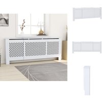 Vidaxl - Heizkörper-Zubehör - Living mdf Heizkörperverkleidung Weiß 205 cm - Weiß von VIDAXL