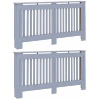 Heizkörperabdeckung 2 pcs Grau 152x19x81,5cm Holzwerkstoff vidaXL Heizkörperabdeckung 2 pcs Grau 152x19x81,5cm Holzwerkstoff vidaXL von VIDAXL