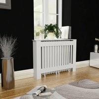 Vidaxl - Heizkörper-Abdeckung Heizkörperverkleidung,Heizungsverkleidung 112 cm, weiß von VIDAXL