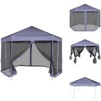 Hexagonal Pop-Up Zelt mit 6 Seitenwänden Dunkelblau 3,6x3,1 m - Pop Up Zelt - Gartenparty - Grillplatz - Festzelt - Sommergarten Hexagonal Pop-Up Zelt mit 6 Seitenwänden Dunkelblau 3,6x3,1 m - Pop Up Zelt - Gartenparty - Grillplatz - Festzelt - Sommergarten von VIDAXL