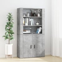 Vidaxl - Highboard Betongrau Holzwerkstoff Vidaxl - Highboard Betongrau Holzwerkstoff von VIDAXL